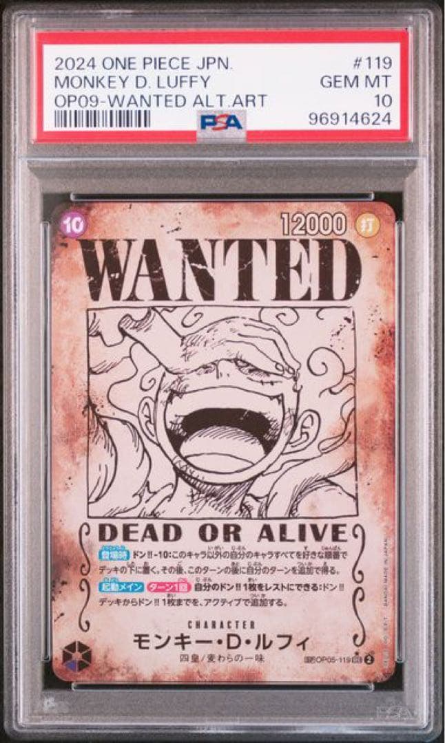PSA 10 One Piece Luffy SEC — Japanese