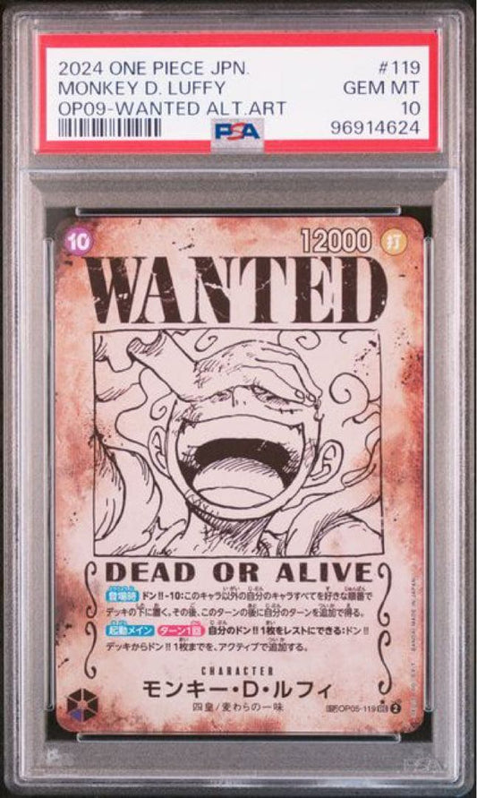 PSA 10 One Piece Luffy SEC — Japanese