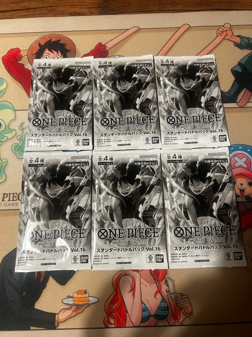 One Piece Standard Battle Pack Vol.16 6-Pack Set Promo Pack — Japanese