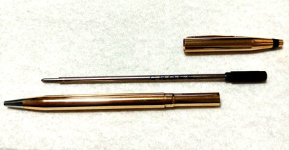 Cross Classic Century 14K solid gold ballpoint pen with gold-colored interior and dent on one side
