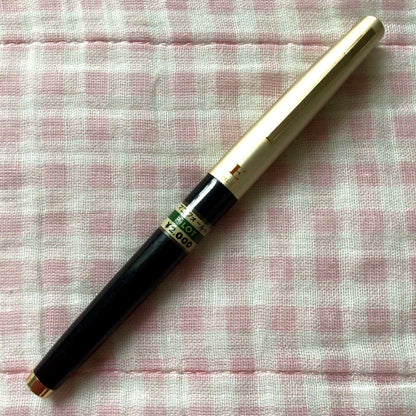 Pilot 14K gold Elite fountain pen with suction filling, vintage discontinued model showing signs of storage wear