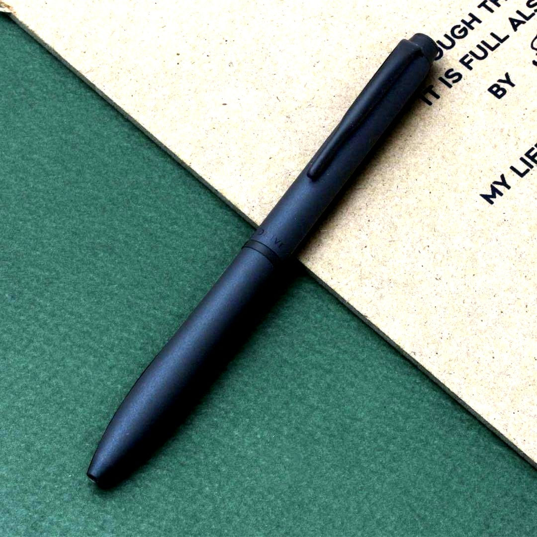Acro DRIVE 10th Anniversary Limited Model ballpoint pen in deep sea blue with metal body and standard clip