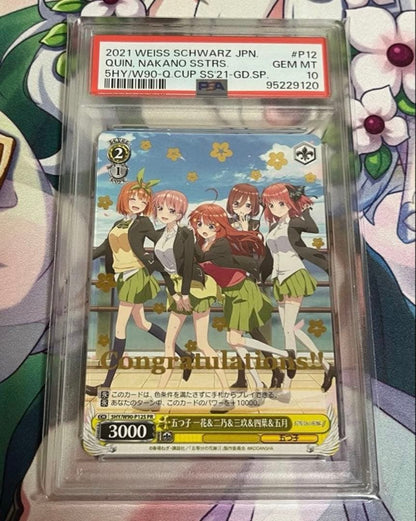PSA 10 The Quintessential Quintuplets: Ichika, Nino, Miku, Yotsuba & Itsuki — Japanese