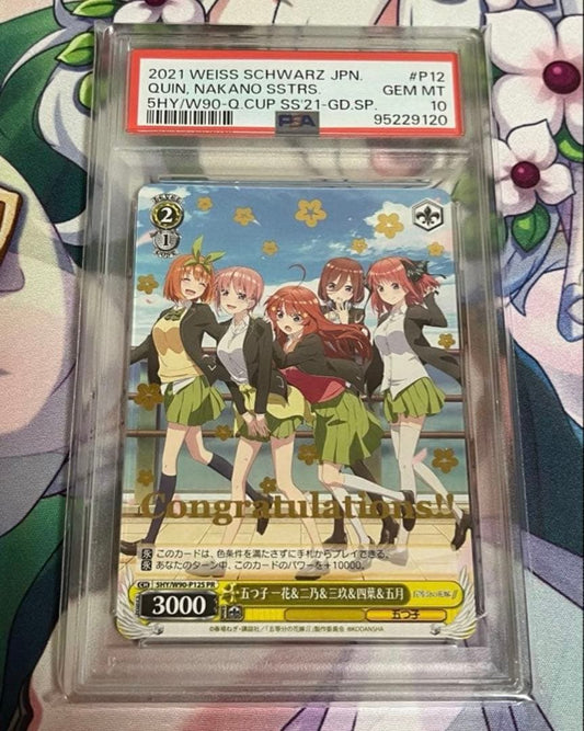 PSA 10 The Quintessential Quintuplets: Ichika, Nino, Miku, Yotsuba & Itsuki — Japanese