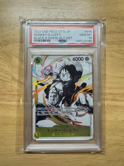 PSA 10 One Piece Monkey D. Luffy SR — ST13-015 — Japanese