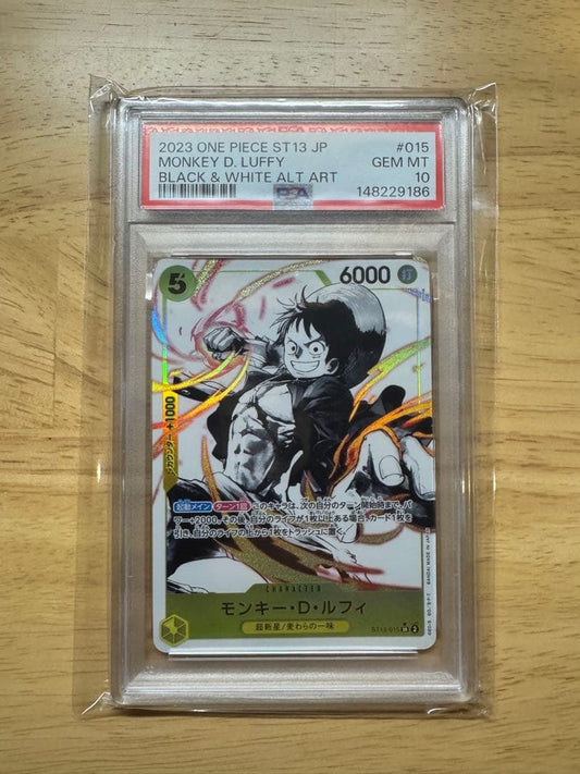 PSA 10 One Piece Monkey D. Luffy SR — ST13-015 — Japanese