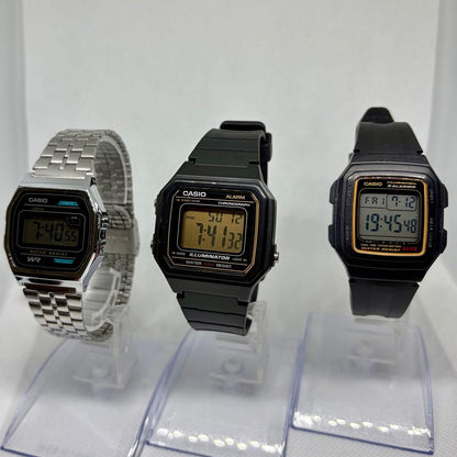 CASIO B-614W W-217H F-201WA Digital Men's Watch — Japanese