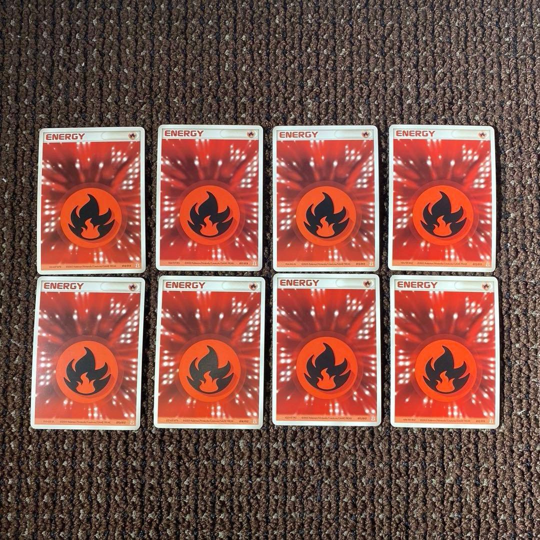Pokemon Quick Energy Beautiful Condition 8 Pack Set Fire Energy Holon Akumagu — Japanese