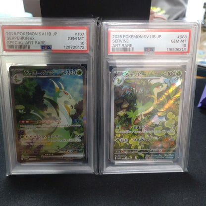 PSA 10 Pokemon Serperior ex SAR — SV Expansion Pack Black Bolt — Japanese