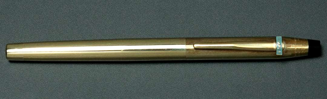 Cross Ampex 10K gold plated vintage sign pen with cap, made in USA, Japan import