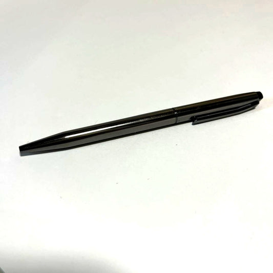 Silver metal PILOT Grandee PRIERE ballpoint pen with smooth finish and sleek design
