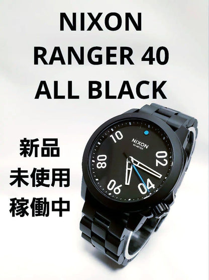 NIXON RANGER 40 ALL BLACK Quartz Men's Watch — Japanese
