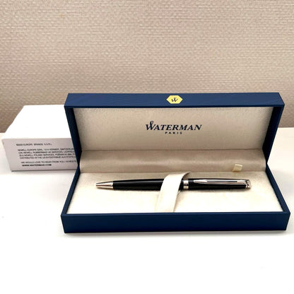 WATERMAN Metropolitan Essential Matte Black CT ballpoint pen with fine tip and sleek matte black finish