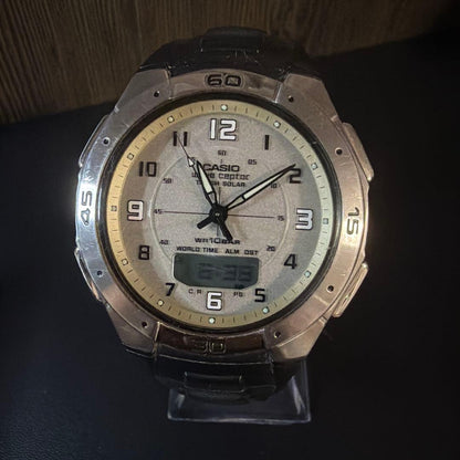 CASIO Wave Ceptor Solar Men's Watch — Japanese