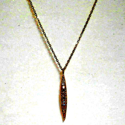 Agete K14 Limited edition diamond necklace with sparkling diamonds on a gold chain
