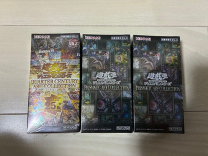 Yu-Gi-Oh Price Reduction Shrink-wrapped Unopened Yu-Gi-Oh! ART COLLECTION 3BOX Set Box — Japanese