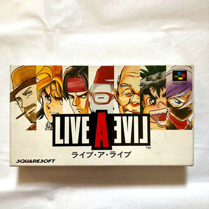 Live A Live RPG game cartridge for Super Famicom with original label and artwork
