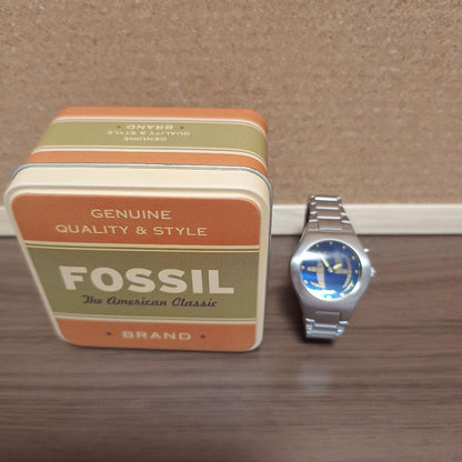 FOSSIL Steel Blue Men's Watch — Japanese