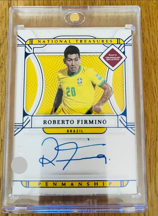 Roberto Firmino Brazil National Team Signed On-Card 49 Limited — Japanese