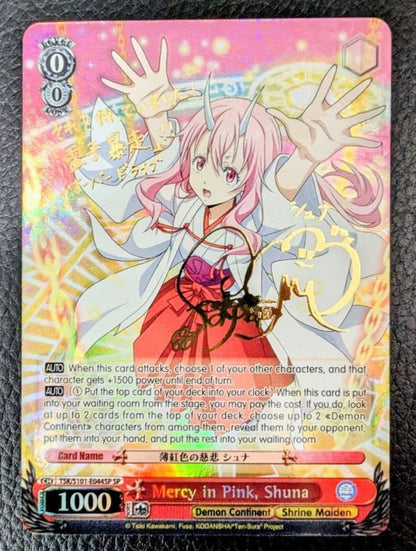 Weiss Schwarz Weiss Schwarz Sign Pink Mercy Shuna — English