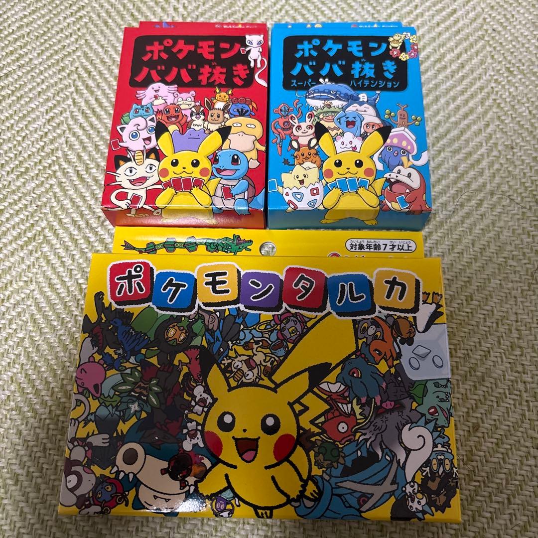 Pokemon New Unopened Pokémon Old Maid Blue Red Tarka 3-Set Box — Japanese