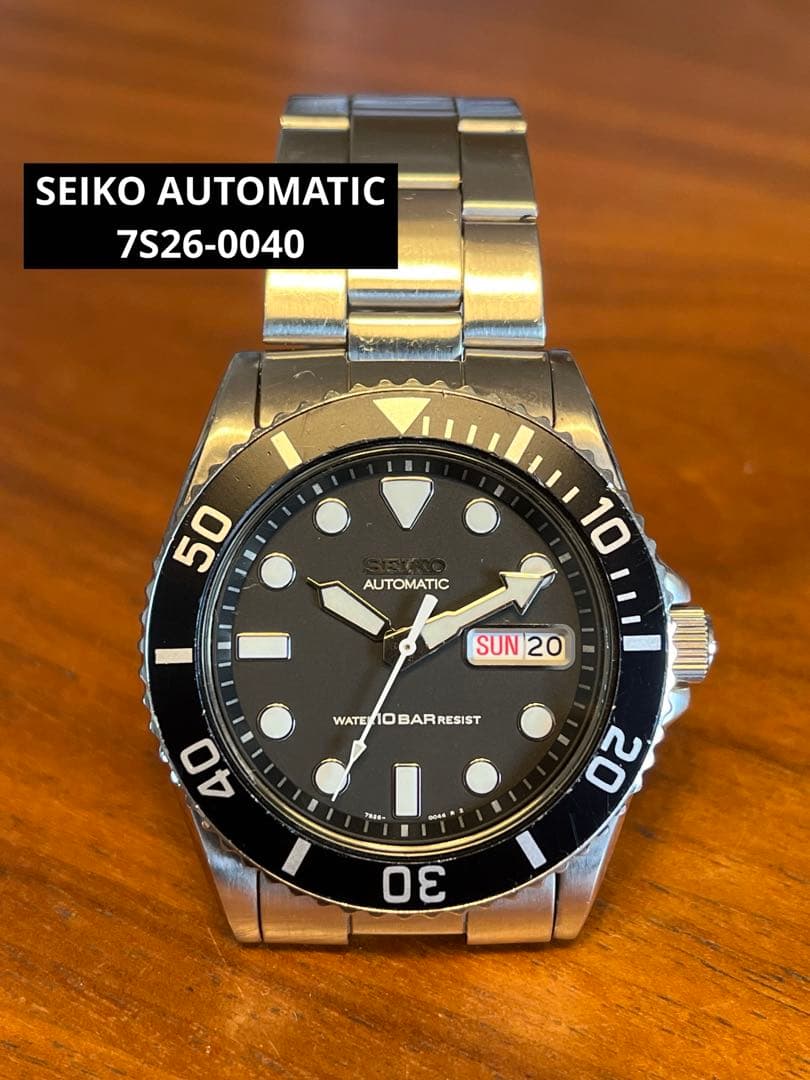 SEIKO 7S26-0040 Automatic Men's Watch — Japanese