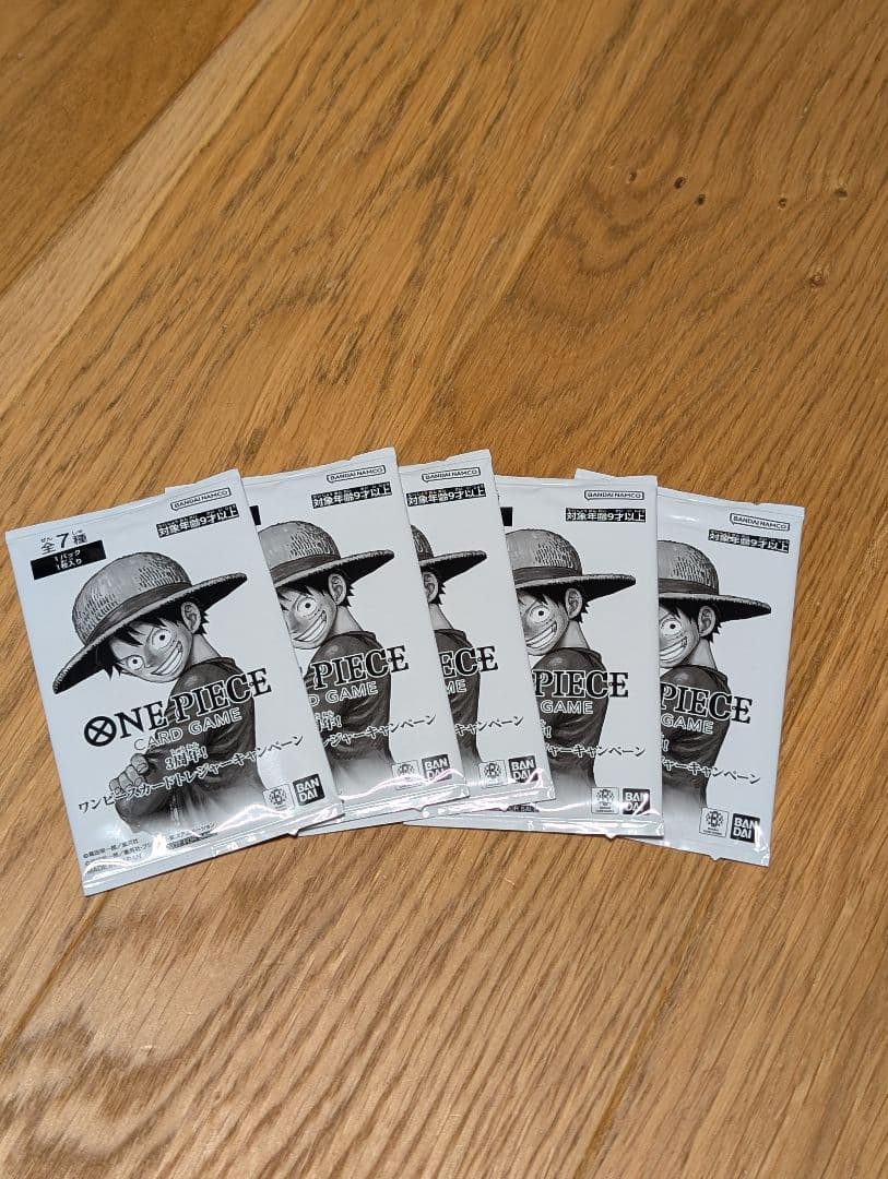 One Piece One Piece Card 3rd Anniversary! Treasure Campaign Promo 5 Pack Unopened Pack — Japanese