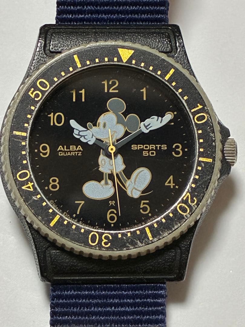 SEIKO ALBA Mickey Quartz Men's Watch — Japanese