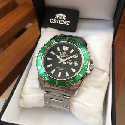 ORIENT Mako XL Green Diver Automatic Men's Watch — Japanese