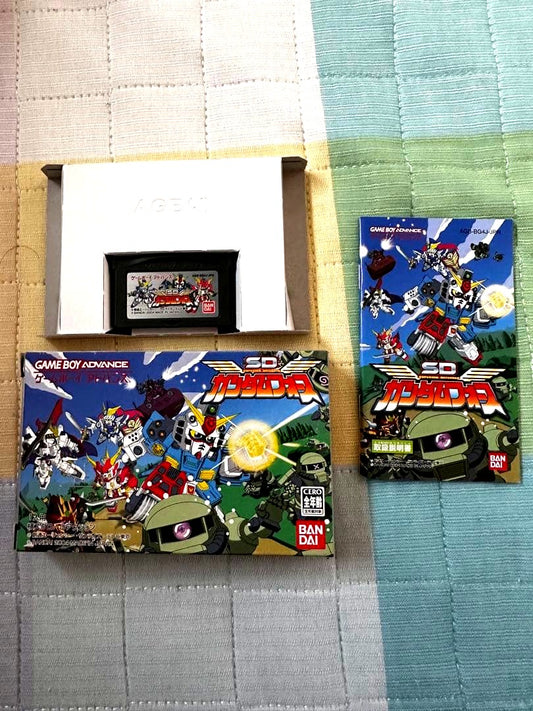 Used Game Boy Advance cartridge of SD Gundam Force with label showing game title and artwork