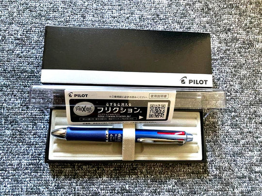 PILOT blue ballpoint pen with matching blue case included