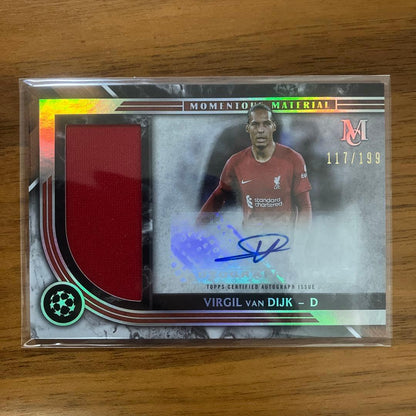 Virgil van Dijk Auto Graph Relic Card — Japanese