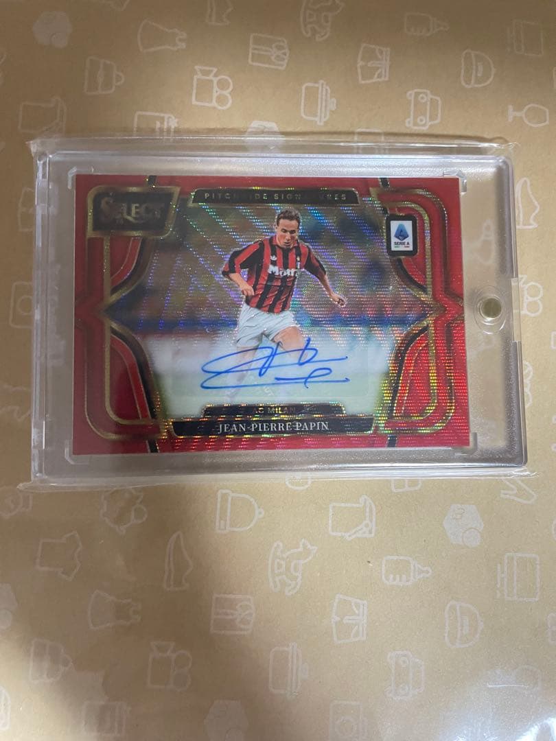 Jean-Pierre Papin Signed Card Color Match — Japanese