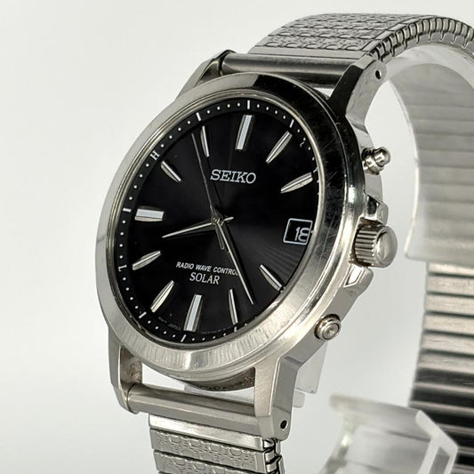SEIKO 7B52-0AF0 Solar Men's Watch — Japanese