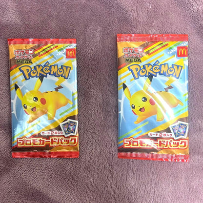 Pokemon Unopened McDonald's Pokémon Card Promo Card Pack 2 Pack Set Pack — Japanese