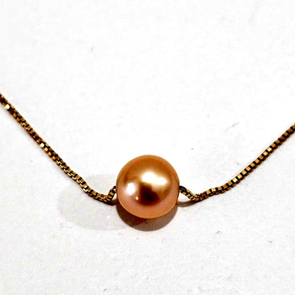 1890 Tasaki pearl necklace with 7.1mm pearl set in K18 yellow gold, 40cm chain length