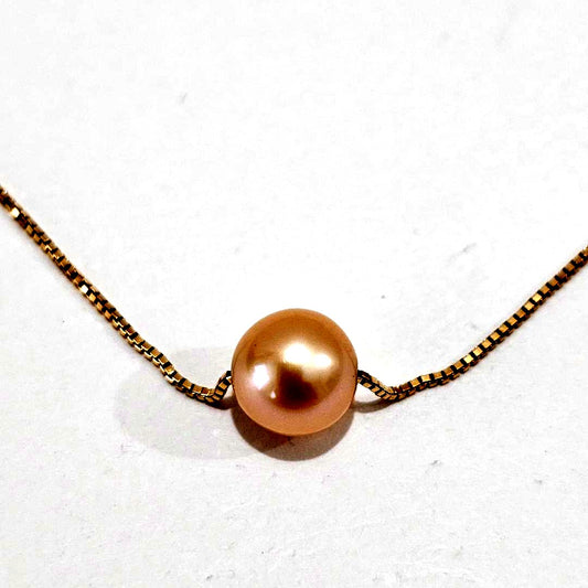 1890 Tasaki pearl necklace with 7.1mm pearl set in K18 yellow gold, 40cm chain length