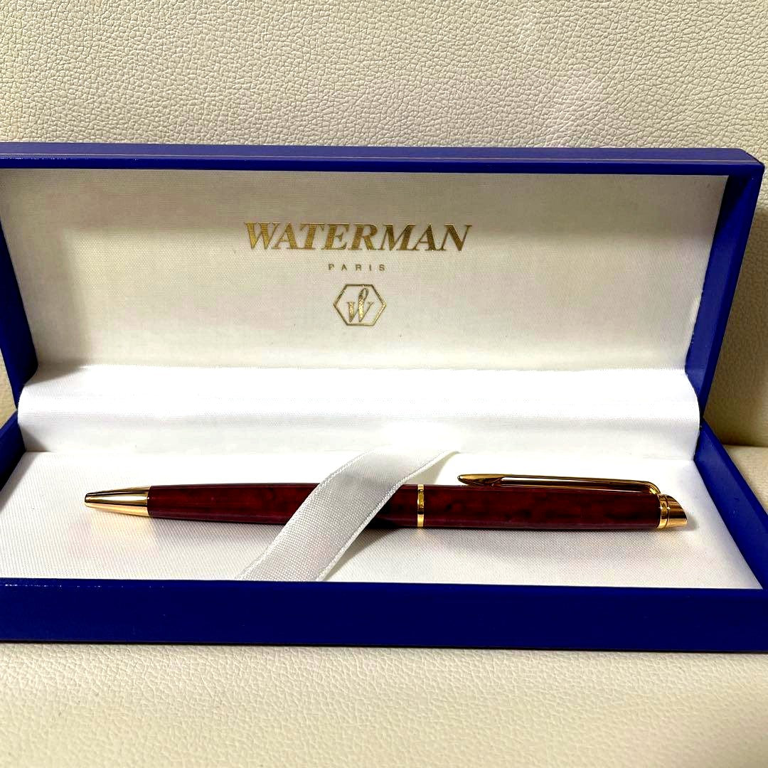 New unused Waterman red plastic ballpoint pen body with no ink check done