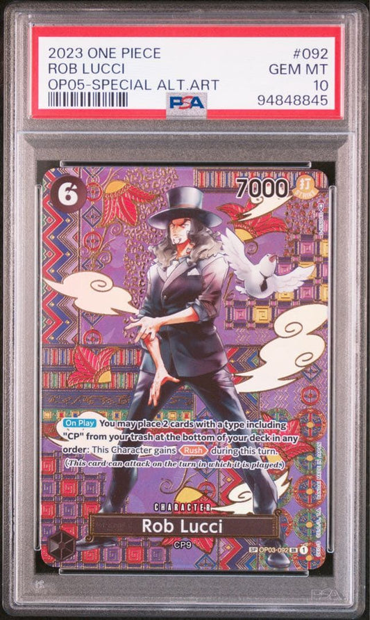 PSA 10 One Piece Rob Lucci スペシャルカード — English