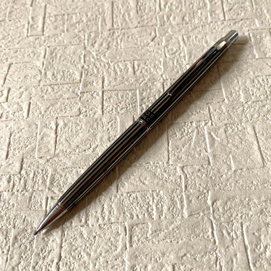 PILOT 0.5mm sharp pencil with silver metal body and stripe design