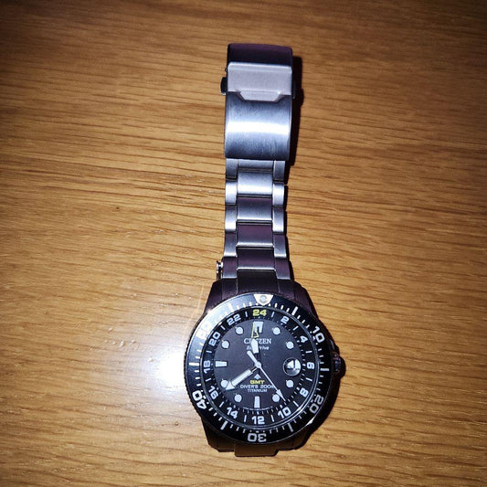 Citizen ProMaster Marine 200 GMT Quartz Men's Watch — Japanese