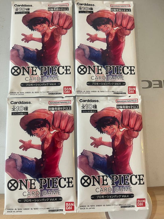 One Piece One Piece Card Game Promotion Pack Vol.4 4 Pack Pack — Japanese