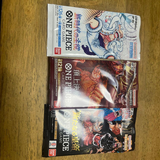One Piece One Piece Card Game 3 Pack Set Pack — Japanese