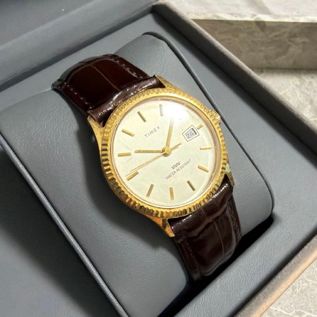 TIMEX Vintage Gold Manual Men's Watch — Japanese
