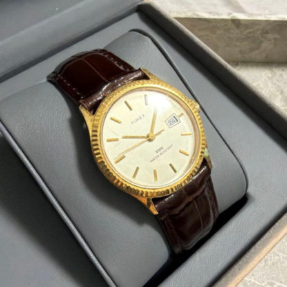 TIMEX Vintage Gold Manual Men's Watch — Japanese