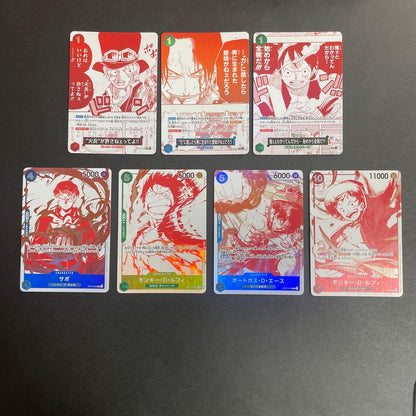 One Piece One Piece Card 3rd Anniversary Treasure Campaign Pro Complete 7 Types — Japanese