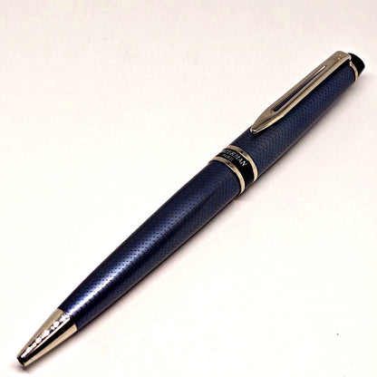 Waterman Expert City Line ballpoint pen with silver and black finish shown on a white background