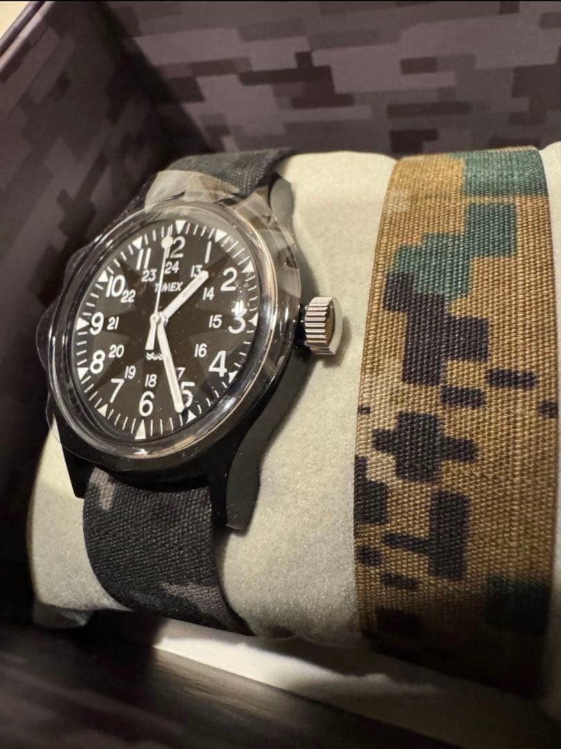 TIMEX GDC 迷彩バンド Analog Men's Watch — Japanese