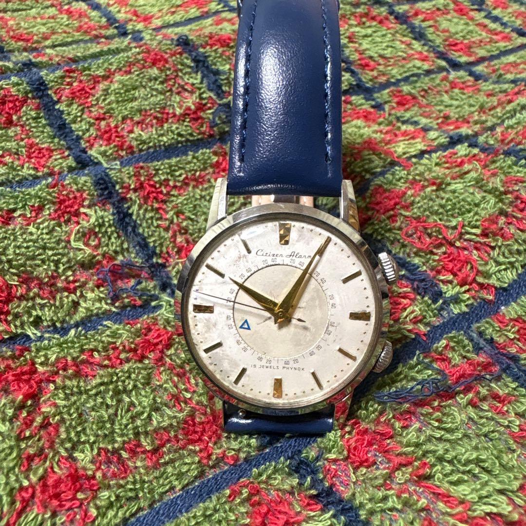 Citizen Memo Box 初期型アラーム Manual Men's Watch — Japanese