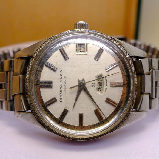 ORIENT C177 ORIENT OLYMPIA WEEKLY SWIMMER Automatic Men's Watch — Japanese